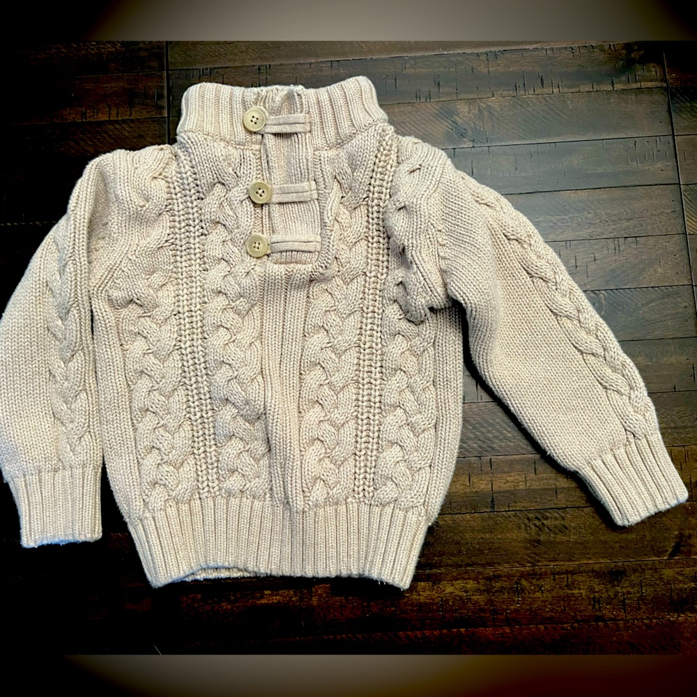 Gymboree color cream sweater for toddler boy size 3t to 4t